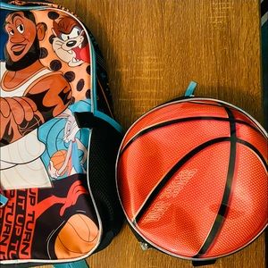 Space jam bookbag and lunch box